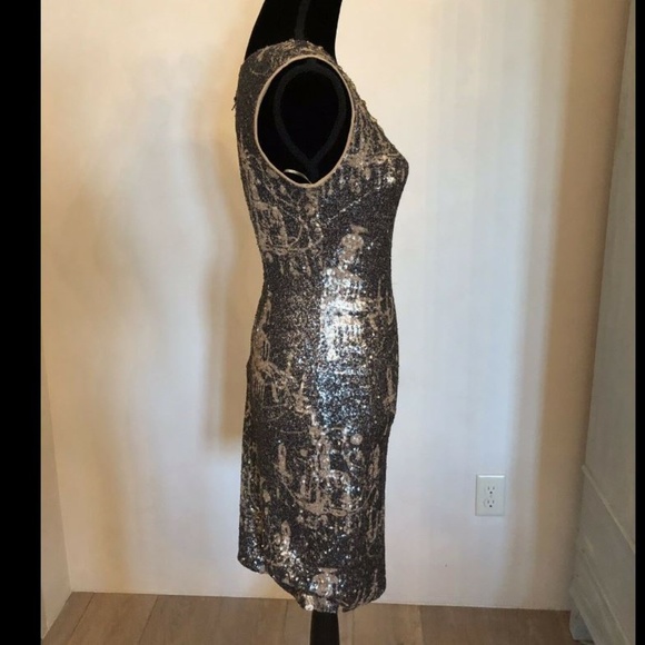 GORGIOUS KAY UNGER CHANDILIER SEQUENCE DRESS - Picture 7 of 8